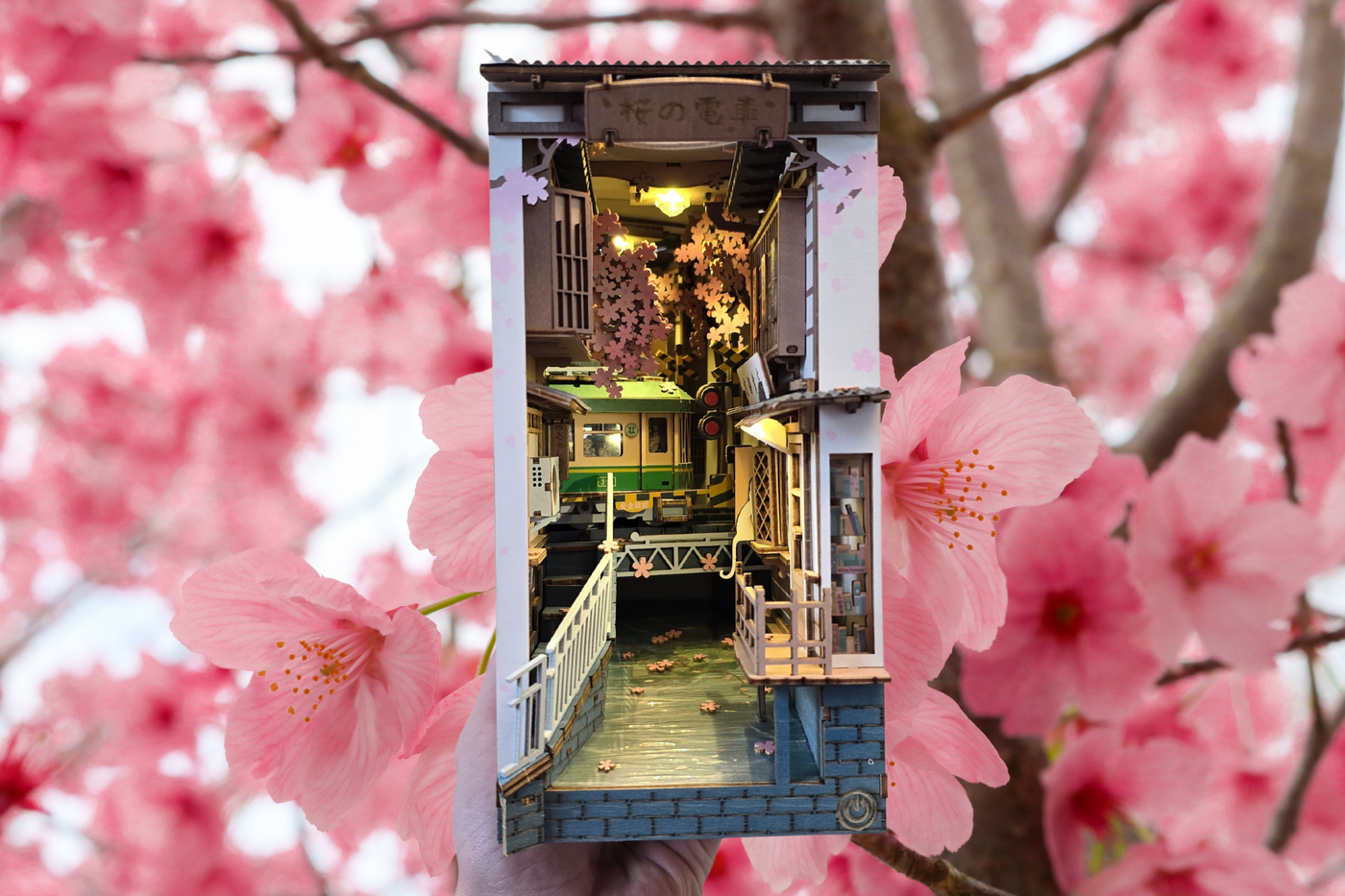 Bauen Sie mit Lehrer Max mit: Erleben Sie den Zauber der Sakura Densya von Robotime