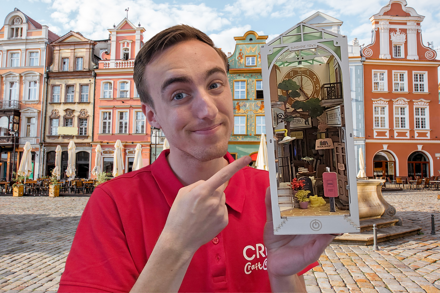 Bauen Sie mit Lehrer Max mit! Ein Sonnenschein zwischen Ihren Büchern? Nehmen Sie Sunshine Town!