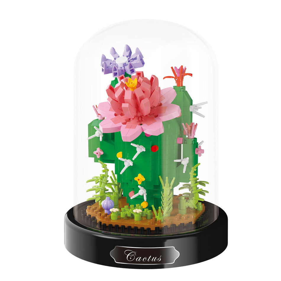 Produktfoto der Balody Miniblocks Kaktus in Glocke