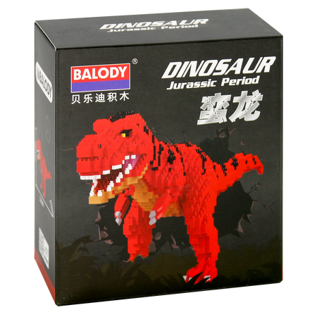 Vorderseite der Verpackung der Balody Miniblocks Manosaurus