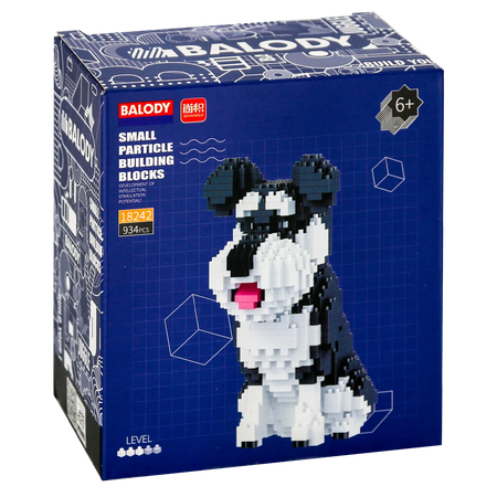 Vorderseite der Verpackung der Balody Miniblocks kleiner Schnauzer