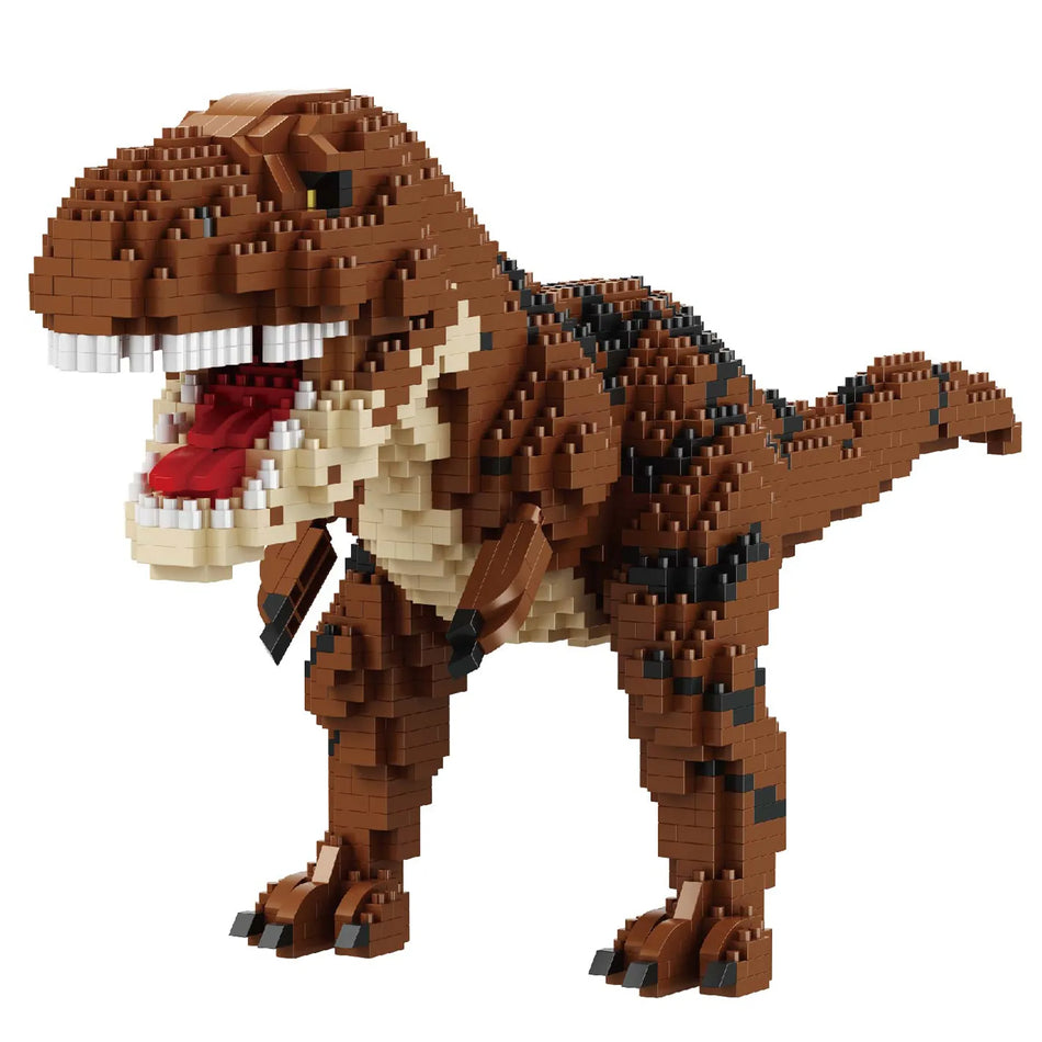 Produktfoto der Balody Miniblocks brauner Tyrannosaurus rex