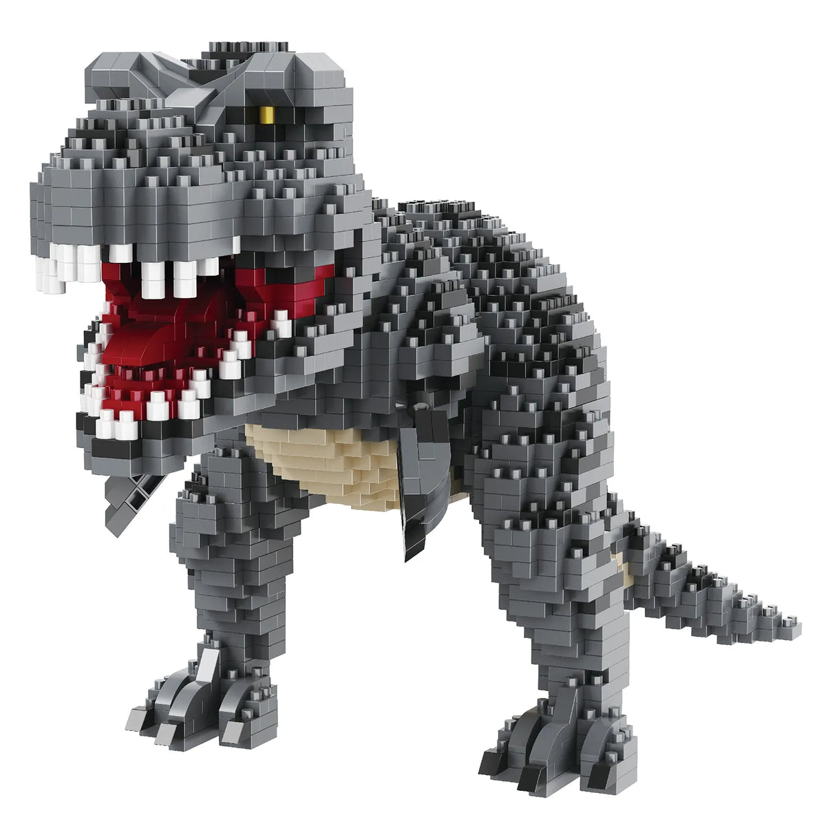 Produktfoto der Balody Miniblocks grauer Tyrannosaurus rex