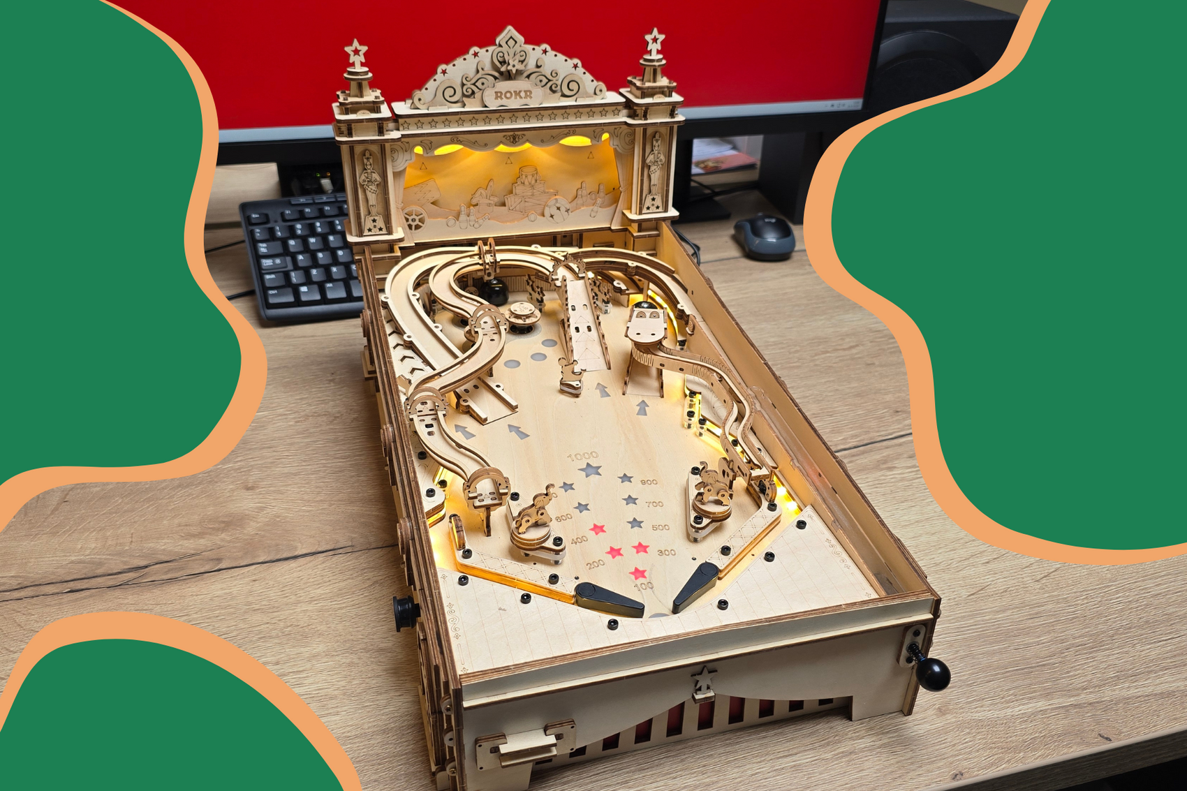 Bauen Sie mit Lehrer Max: Die Robotime Flipperkasten, Basteln + Nostalgie = Absolute Empfehlung!