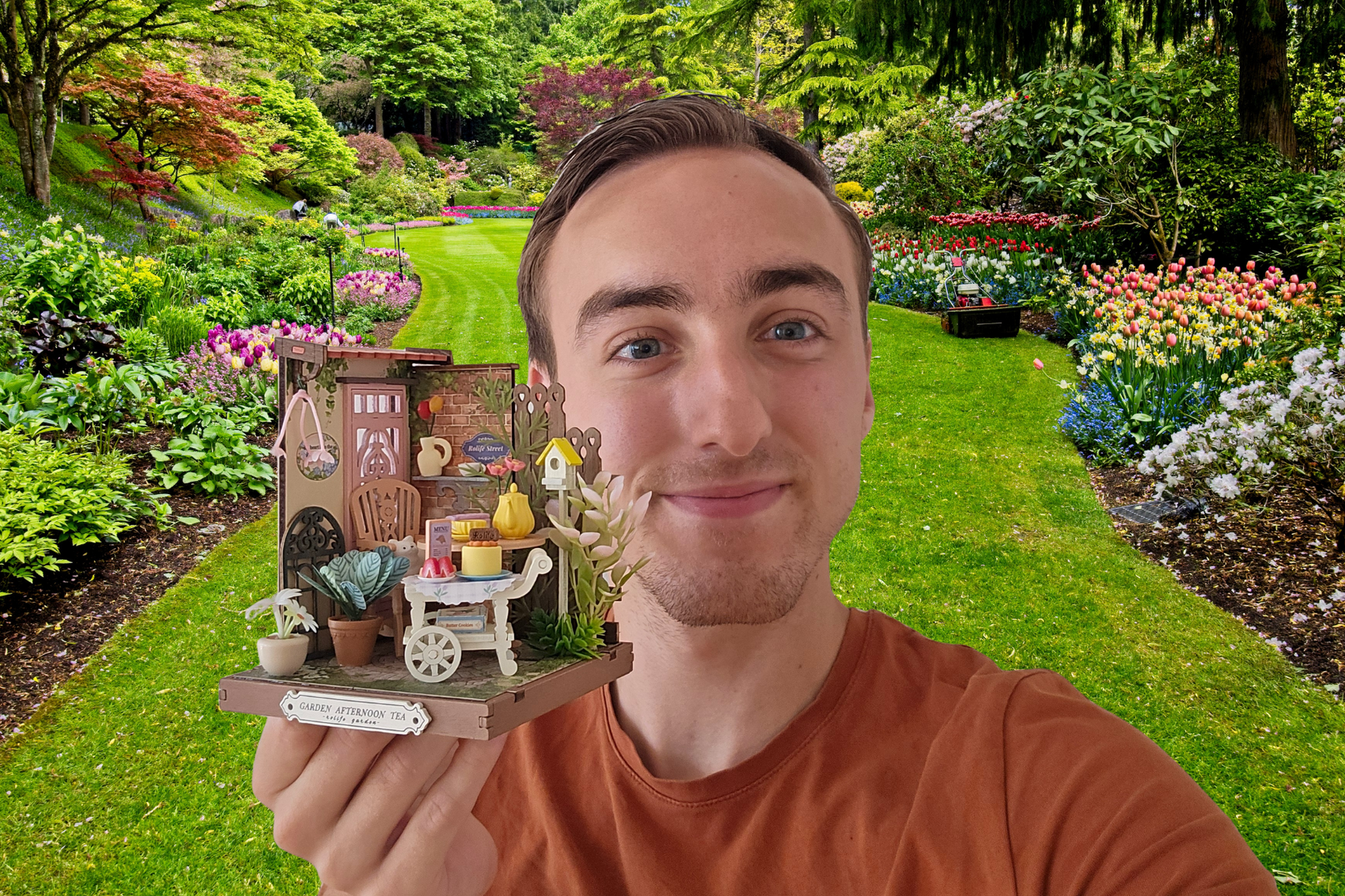 Bauen Sie mit Meister Max! Der Teegarten, in dem man gerne eine Tasse trinken würde