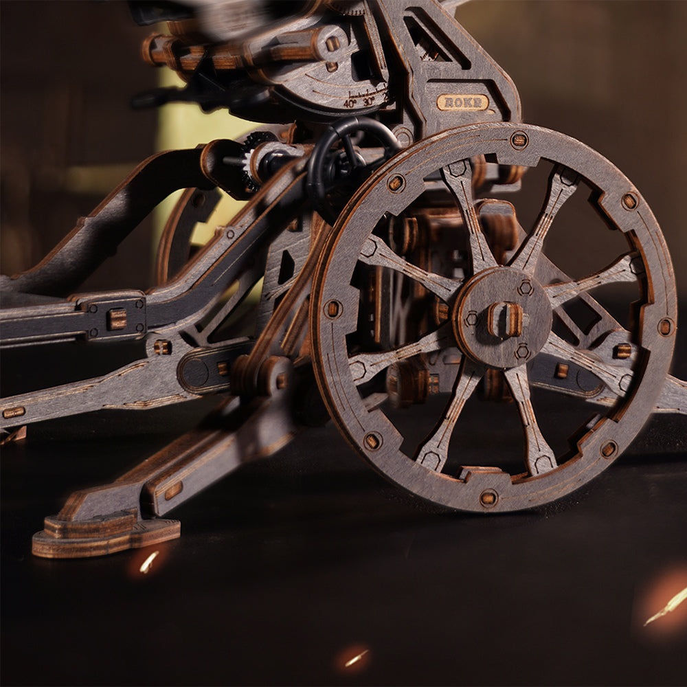 Rad an der Seite der Robotime Anti-aircraft Gun