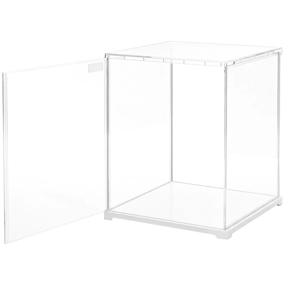 Produktfoto der Robotime Dust Cover Portrait L, Kunststoff-Bausatz für eine Vitrine mit einer Länge von 250 mm, einer Breite von 249 mm und einer Höhe von 310 mm