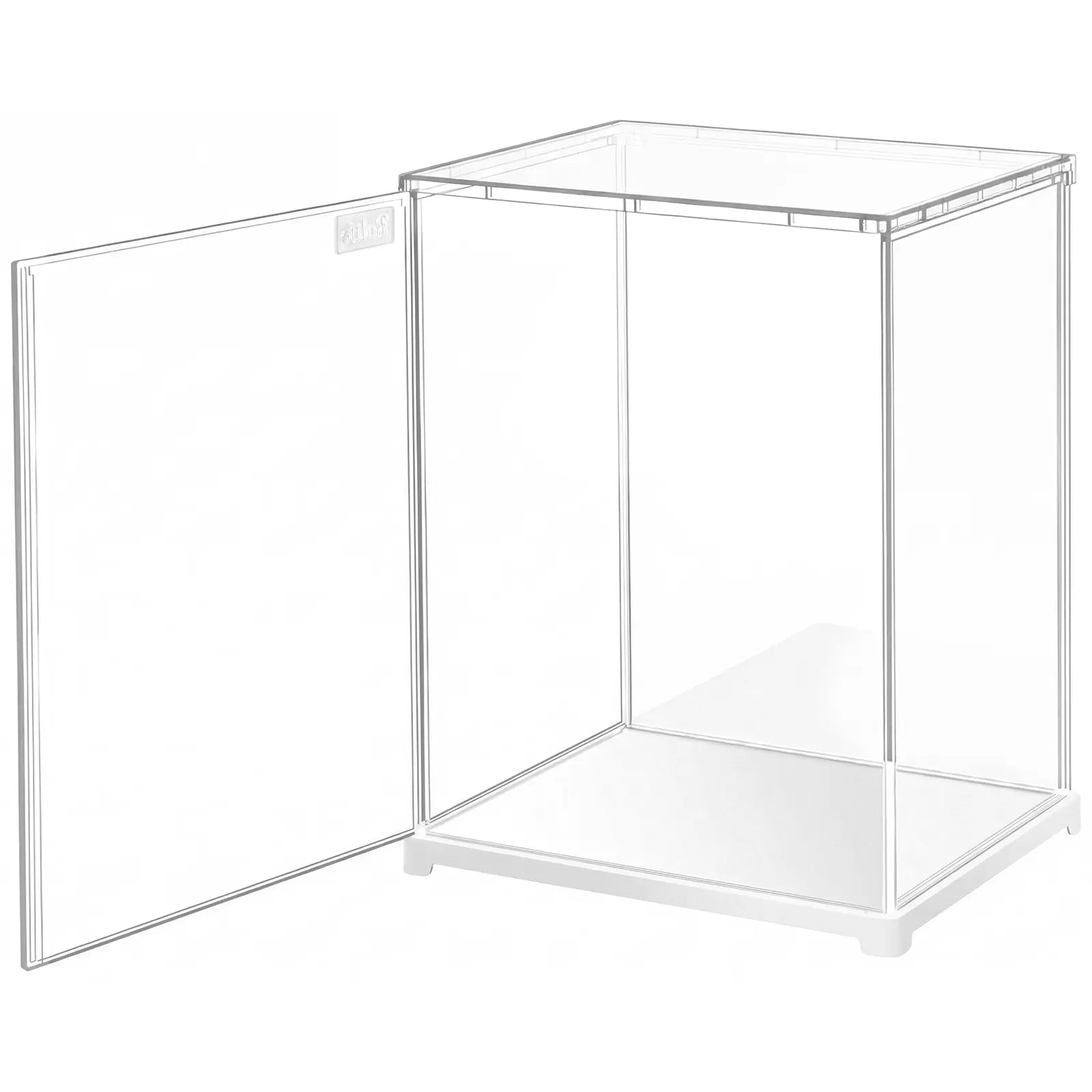 Produktfoto der Robotime Dust Cover Portrait M, Kunststoff-Bausatz für eine Vitrine mit einer Länge von 205 mm, einer Breite von 177 mm und einer Höhe von 264 mm