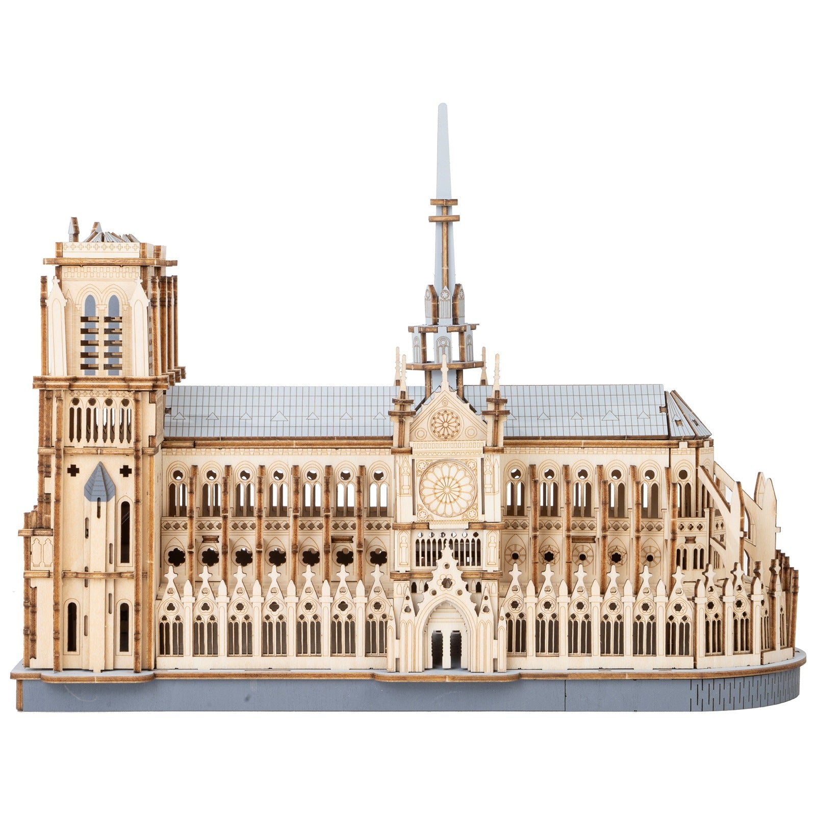 Produktfoto der Robotime Paris Cathedral, Holzmodellbau der Notre-Dame in Paris