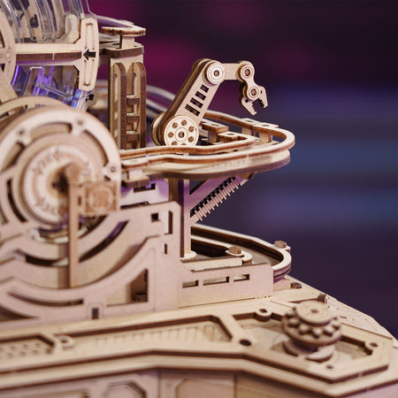 Nahaufnahme der rechten Seite des Robotime Gear Ball Challenge